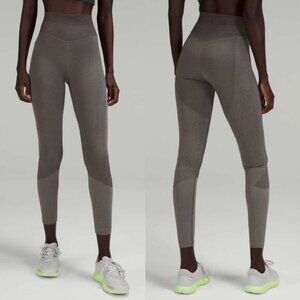 LULULEMON Seamless Training High-Rise Tight 25" Size 4 Gull Grey